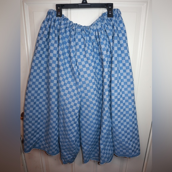 Indigo Calico wide leg oversized above ankle jeans SIZE MEDIUM - Picture 1 of 5